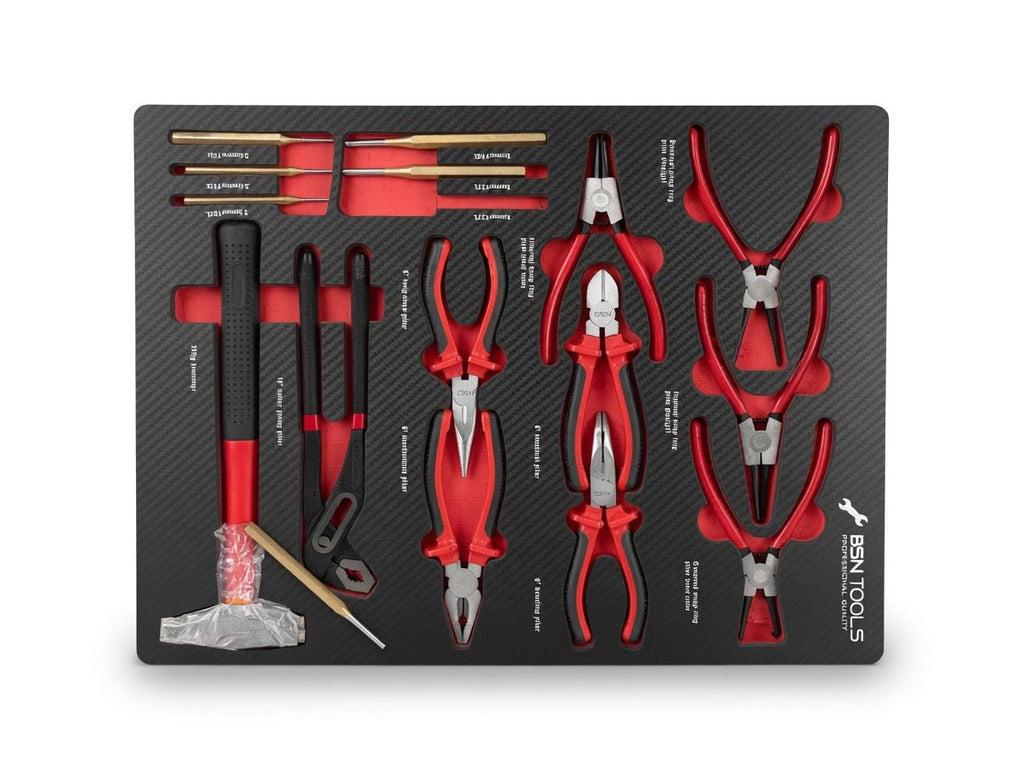 Servante d'atelier 7 tiroirs finition métal garnie 262 outils AUTOFORGE — vue 9