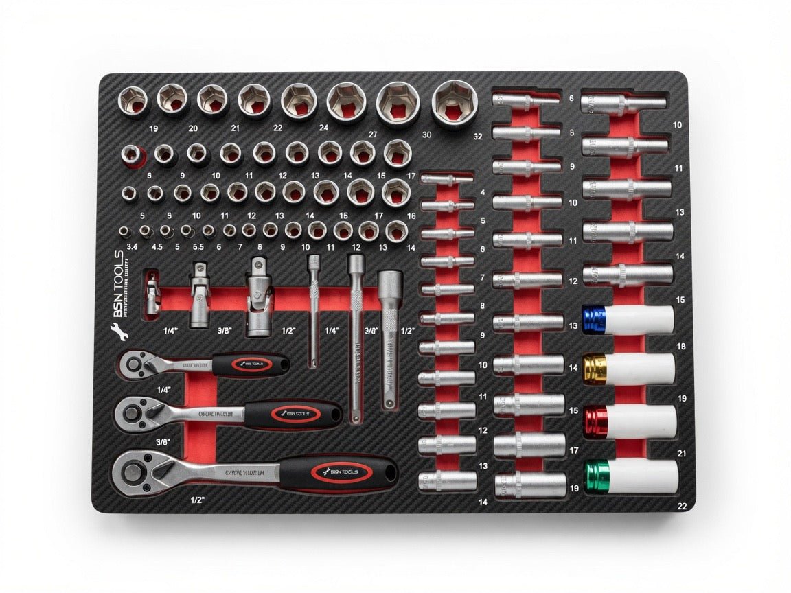 Servante d'atelier 7 tiroirs finition métal garnie 262 outils AUTOFORGE — vue 7