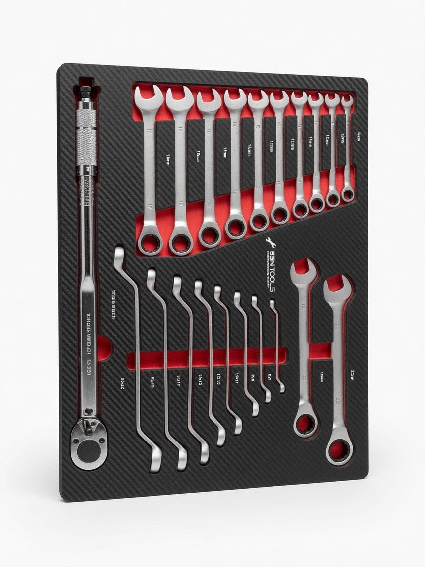 Servante d'atelier 7 tiroirs finition métal garnie 262 outils AUTOFORGE — vue 10