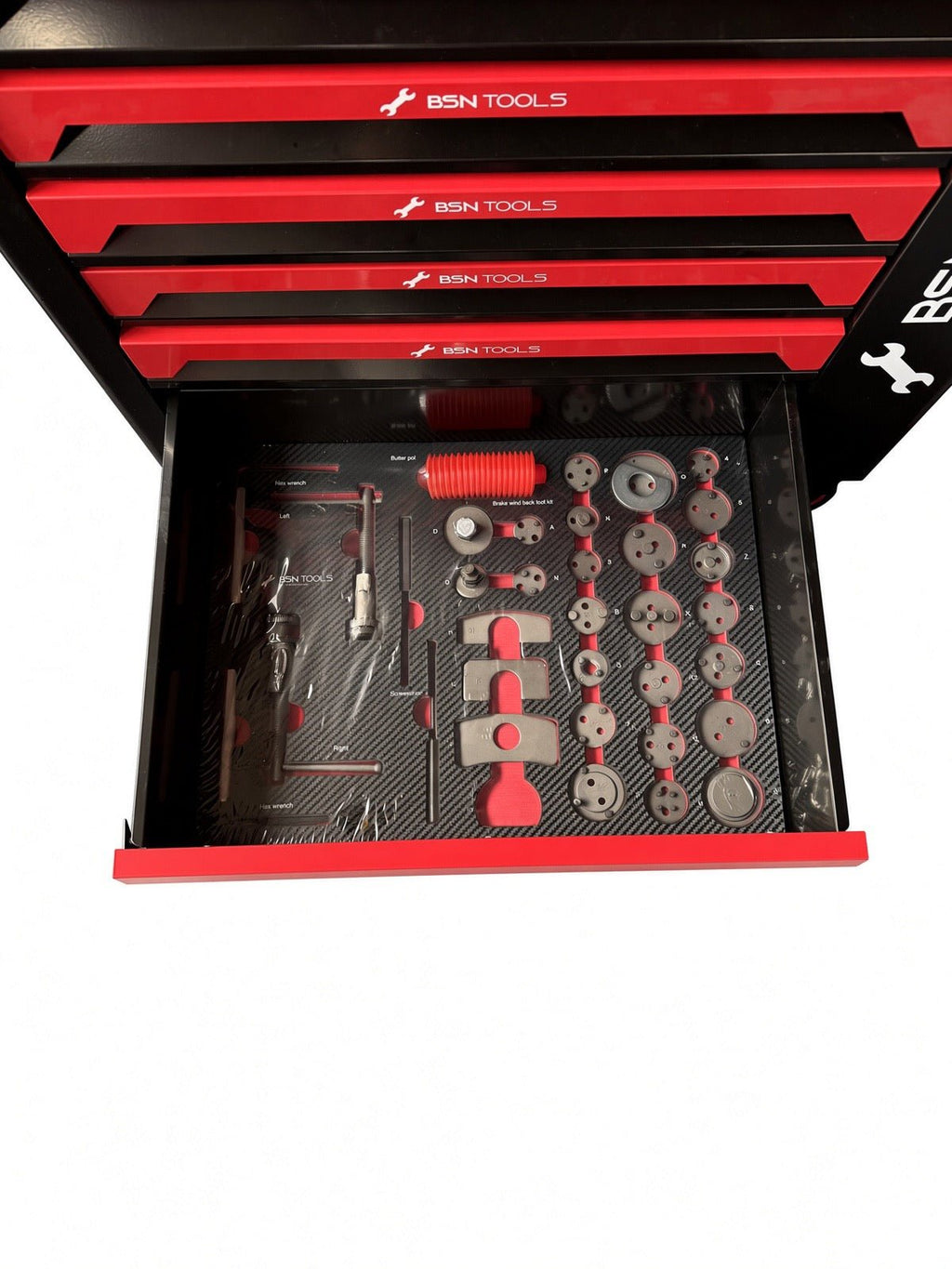 8-drawer trolley — Metal Finish