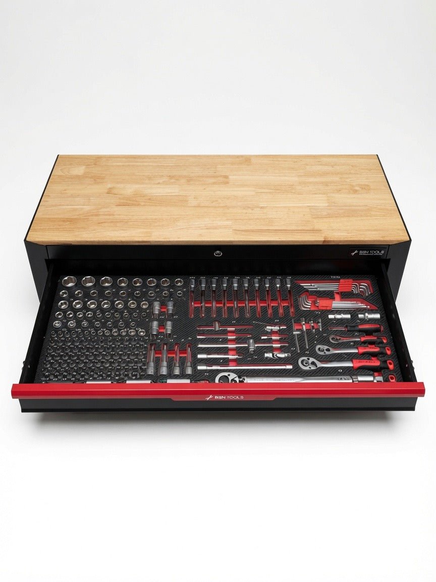 Servante d'atelier pro 11 tiroirs garnis 359 outils AUTOFORGE — vue 2