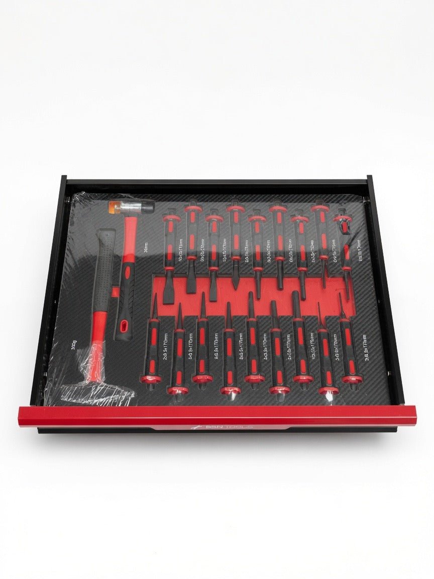 Servante d'atelier pro 11 tiroirs garnis 359 outils AUTOFORGE — vue 4