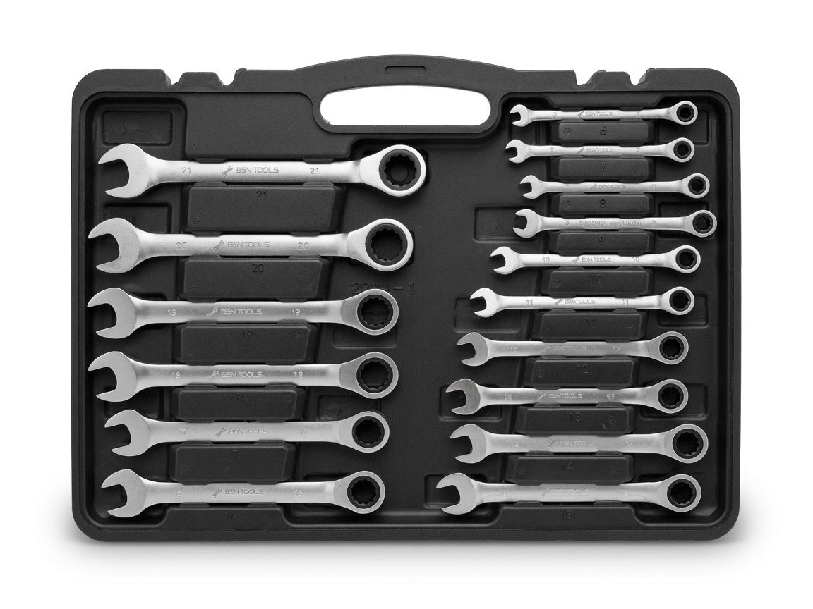 Jeu de 22 clés mixtes 6 à 32 mm AUTOFORGE en chrome vanadium — vue 2